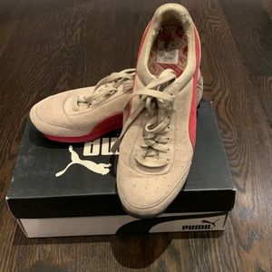 Puma Meile gravel/pompeian red men’s size 8